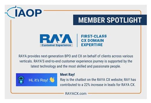 RAYA CX Chatbot Ray in the IAOP Spotlight